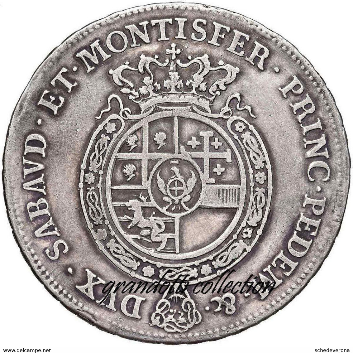 CARLO EMANUELE III SCUDO DA 6 LIRE 1763 TORINO RARA MONETA SAVOIA RE SARDEGNA - Italian Piedmont-Sardinia-Savoie