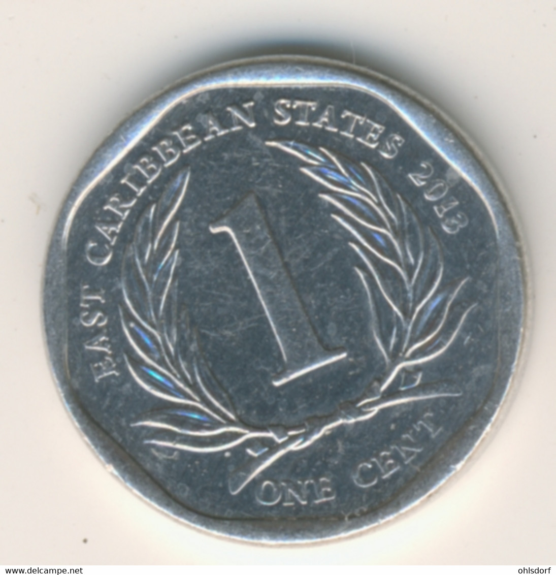 EAST CARIBBEAN STATES 2013: 1 Cent, KM 34 - East Caribbean States