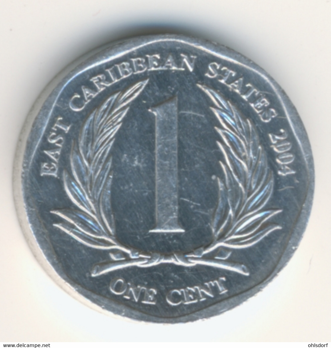 EAST CARIBBEAN STATES 2004: 1 Cent, KM 34 - Caribe Oriental (Estados Del)