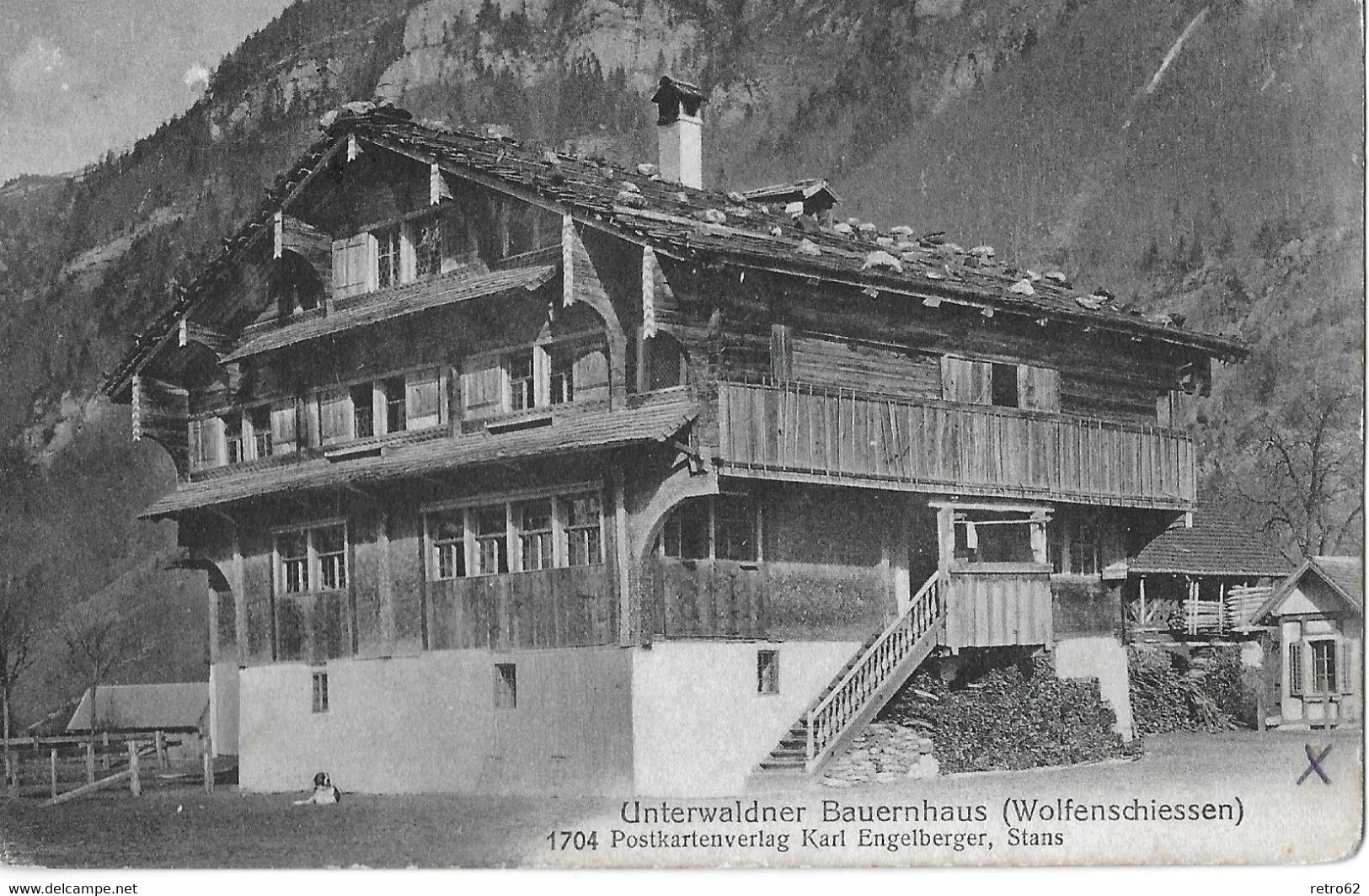 WOLFENSCHIESSEN → Unterwaldner Bauernhaus Anno 1913 - Wolfenschiessen