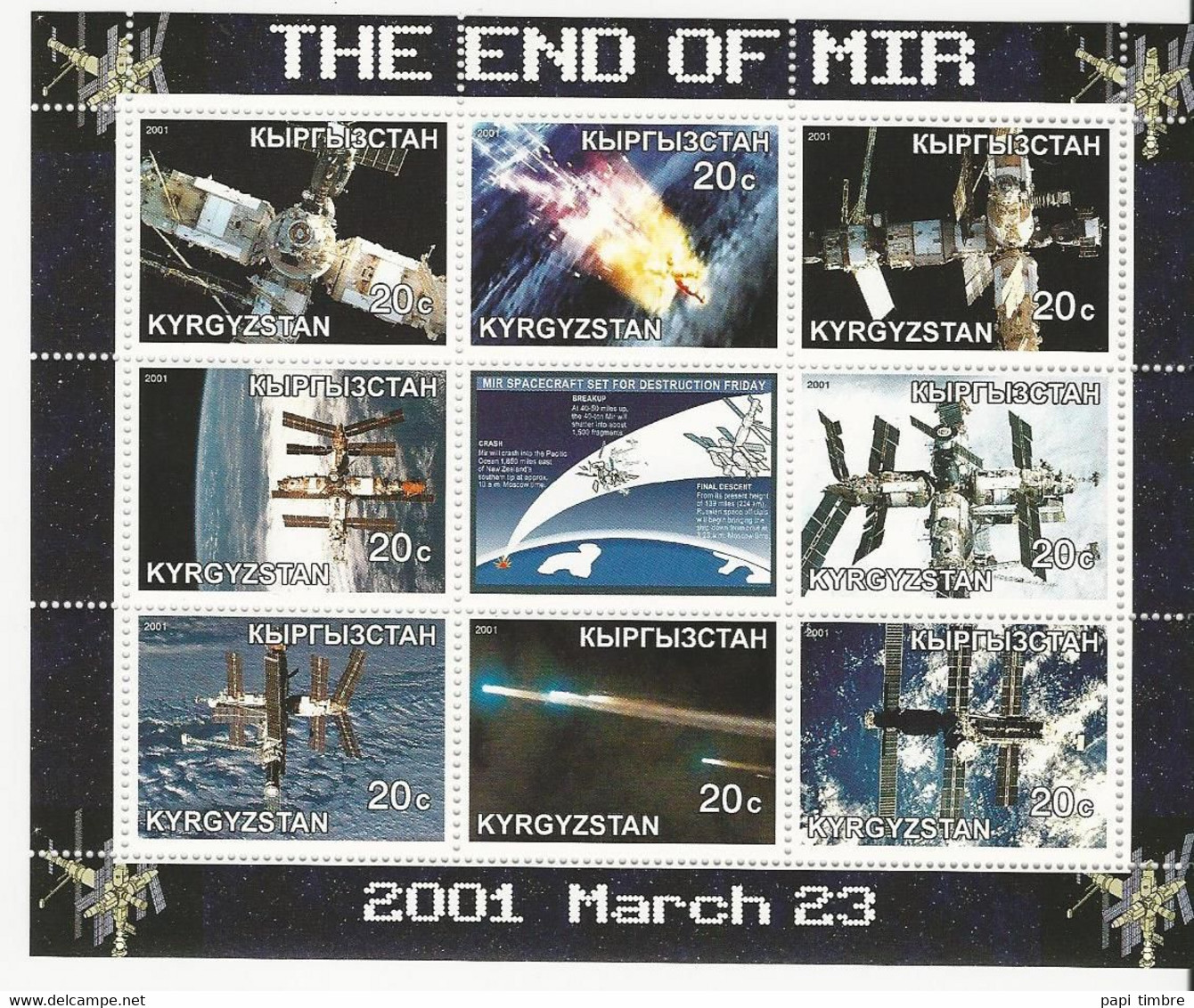 Kirghizistan - Espace - Fin De La Station Mir - Neuf ** - Kirghizistan