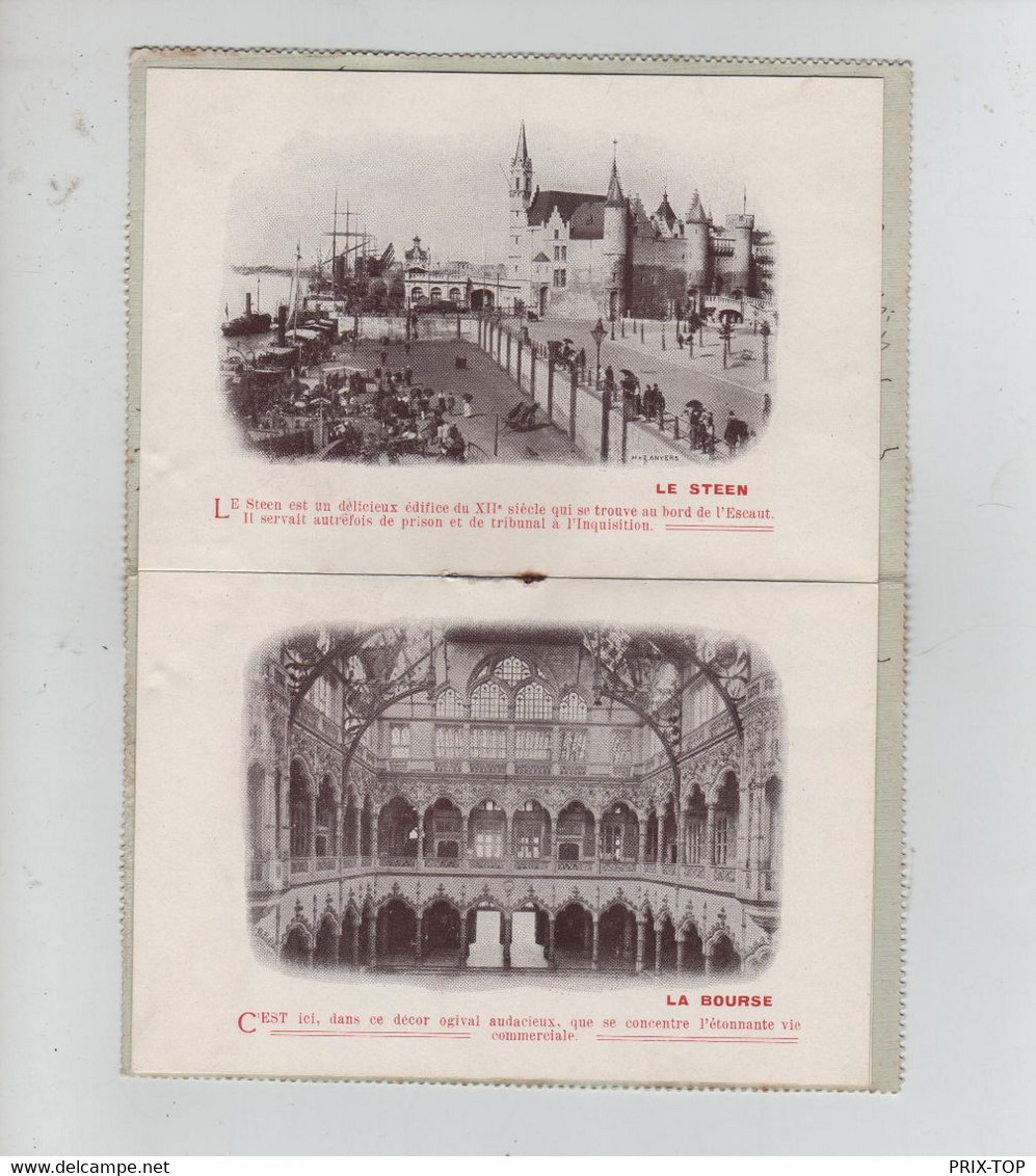 REF3210/ TP 74 GB Perforé S/L.Carte Lettre Illustré C.Anvers 1906 > Liège C.D'arrivée - 1863-09