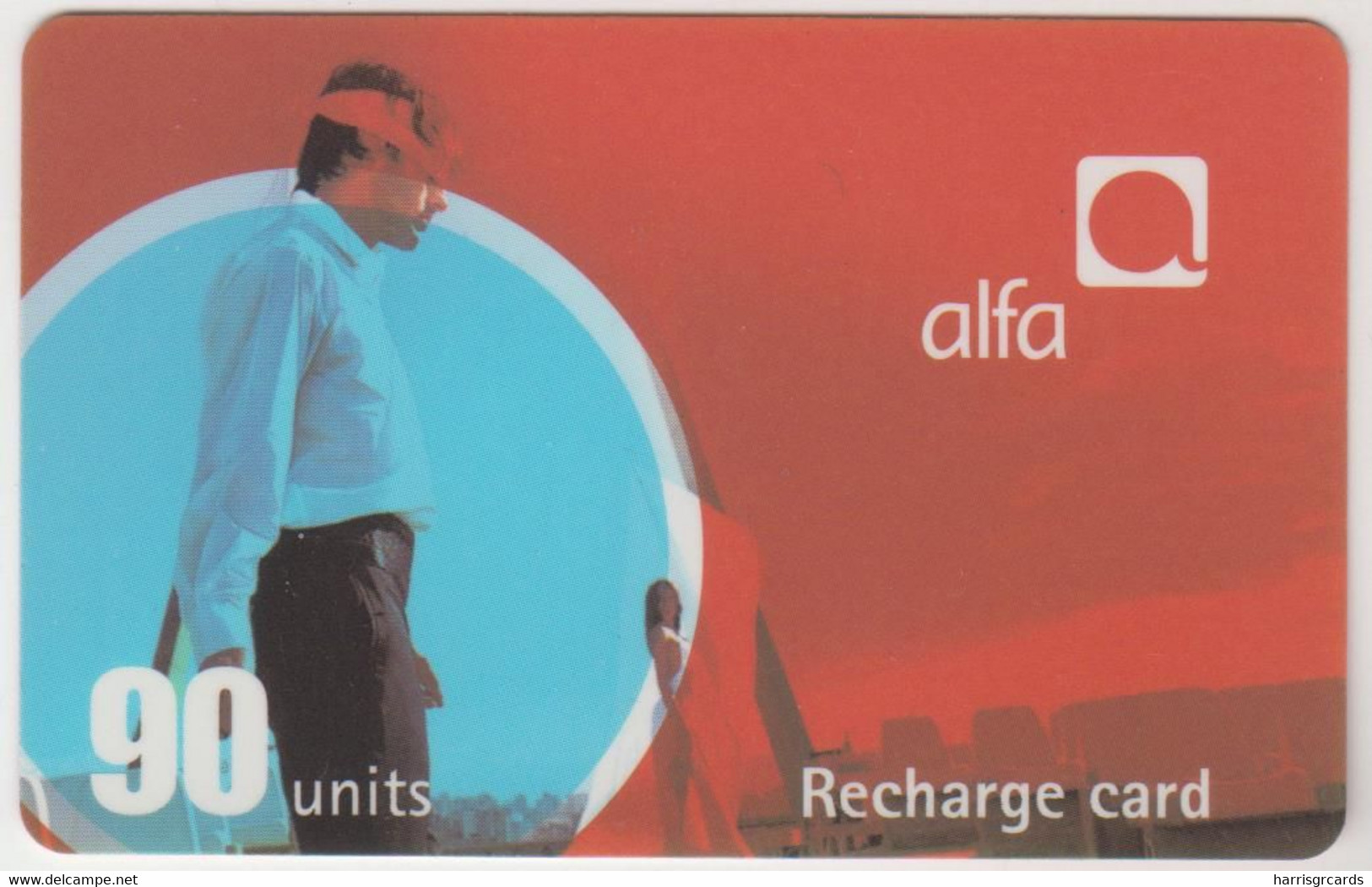 LEBANON - Man, Alfa Recharge Card 90 Units, Exp.date 18/08/06, Used - Lebanon