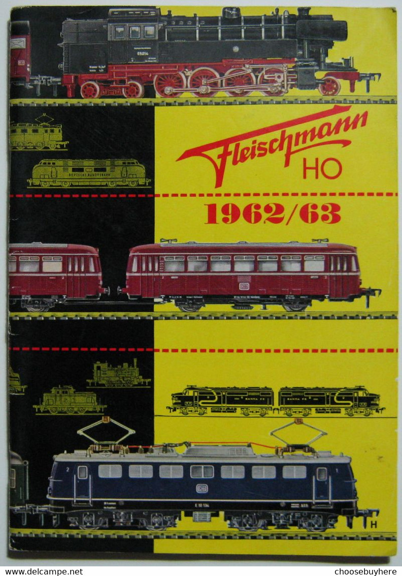 FLEISCHMANN H0 Catalogus 1962/63 1963 Prijzen Vintage Nederland - Other & Unclassified
