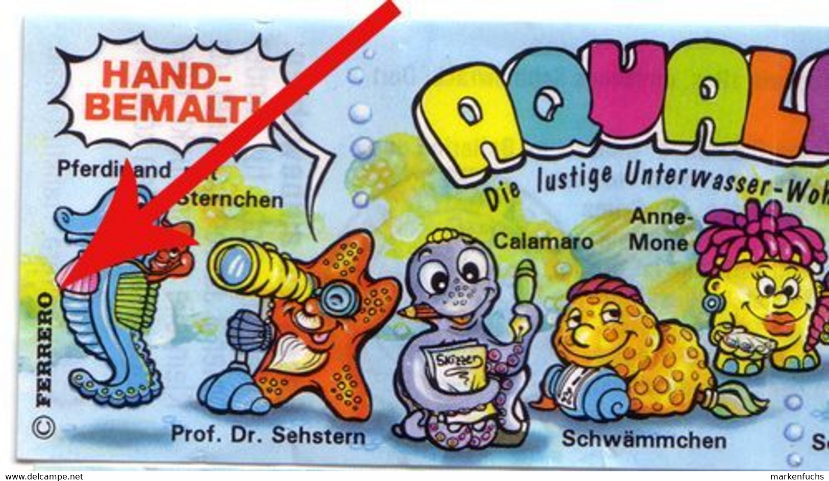 Aqualand 1997 / BPZ Mit Dicken Aufdruck - Ü-Ei
