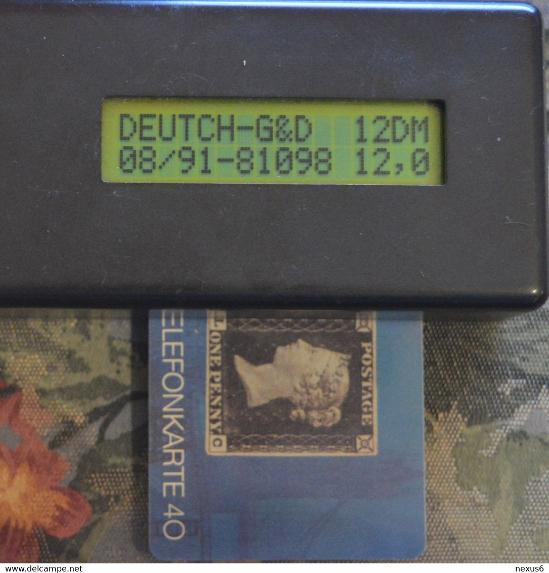 Germany - Briefmarken 1 - Schwarze Queen Viktoria - E 01-08.91 - 12DM/40Units, 30.000ex, Mint - E-Reeksen : Uitgave - D. Postreclame