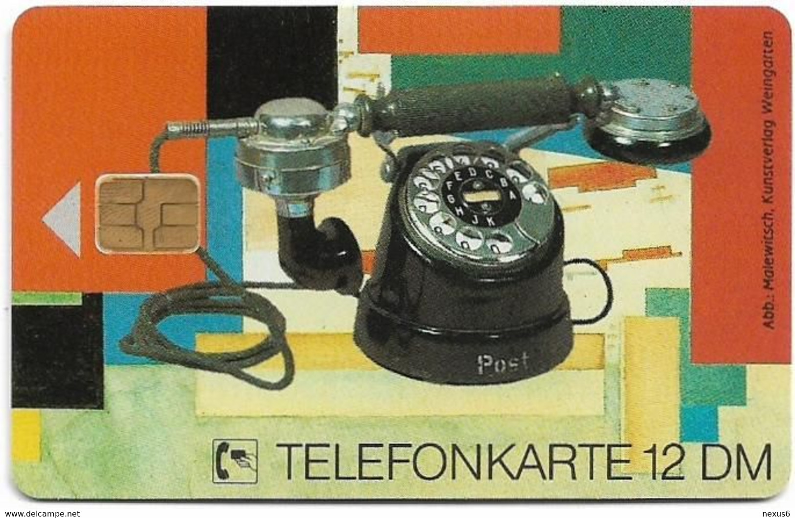 Germany - Alte Telefonapparate 4 - Standardwählapparat Kuhfuß (1925) E08 08.92 - 12DM-40Units, 30.000ex, Mint - E-Series : Edition - D. Postreklame