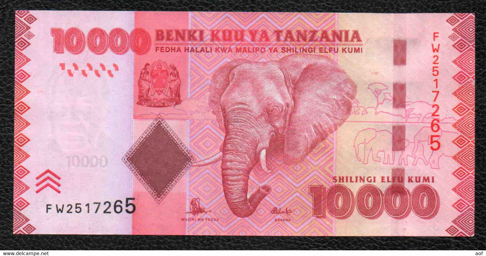 10000 TANZANIE Elephant - Tanzanie