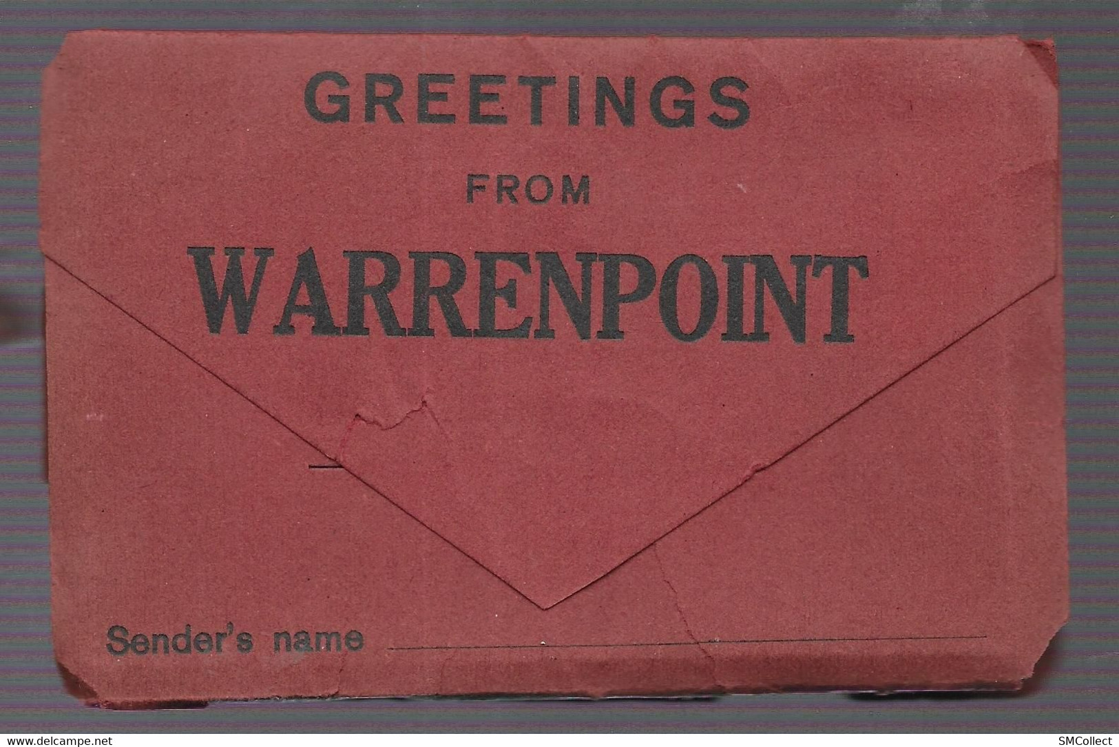 Irlande du Nord. Warrenpoint, album miniature à poster de 12 vues format 111 x 75 mm environ, voir description (5657)