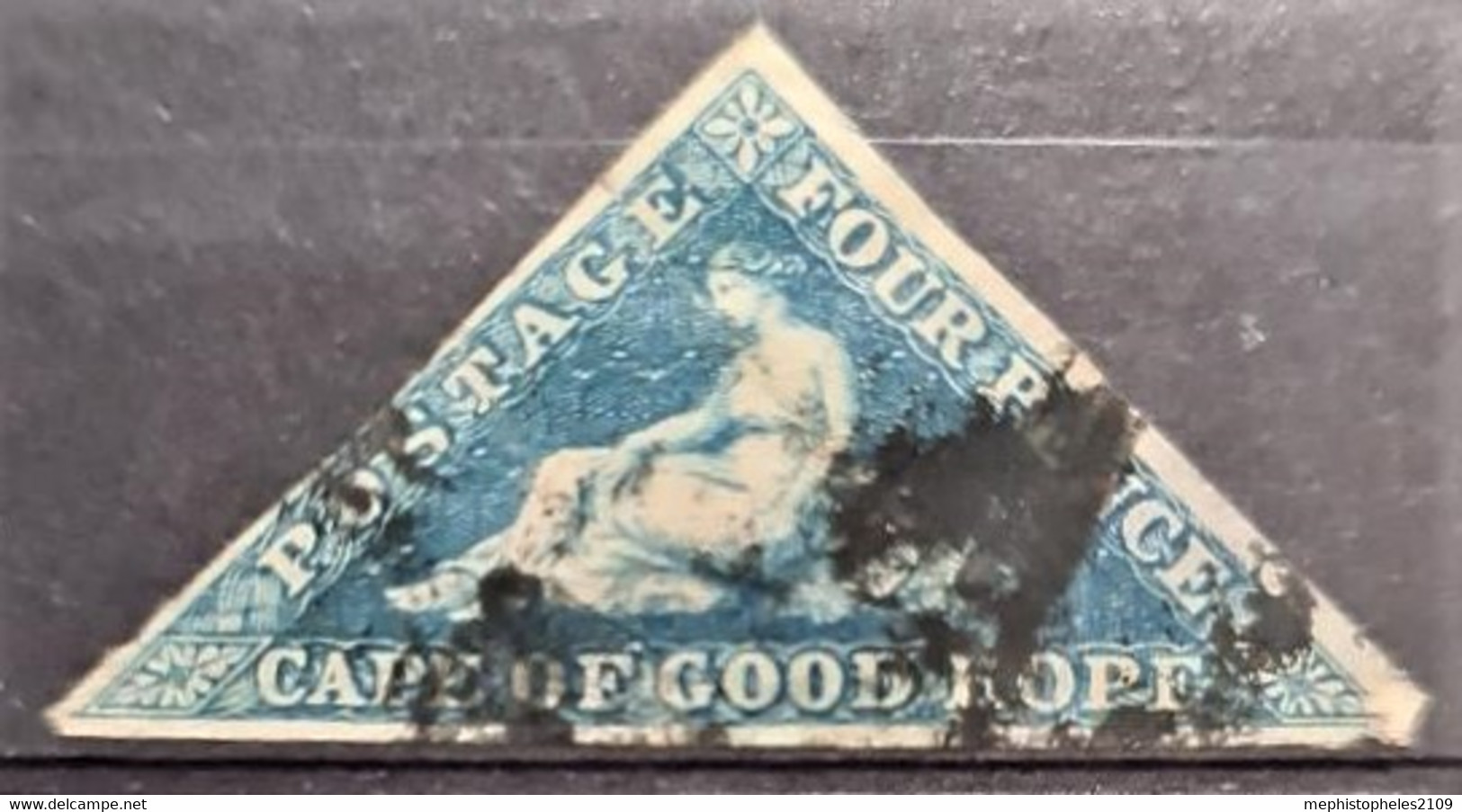 CAPE OF GOOD HOPE 1855 - Canceled - Sc# 4 - 4d - Cape Of Good Hope (1853-1904)