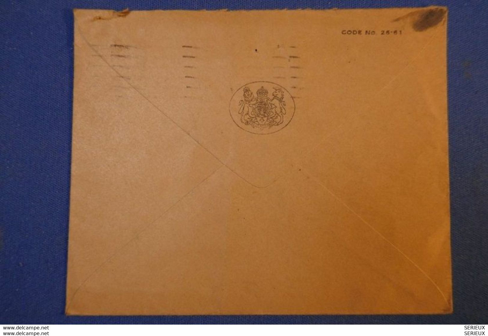 239 GRANDE BRETAGNE LETTRE 1951 DE LONDRES A PARIS R DE LA CONVENTION + TIMBRES PERFORATIONS PERFORATED - Covers & Documents