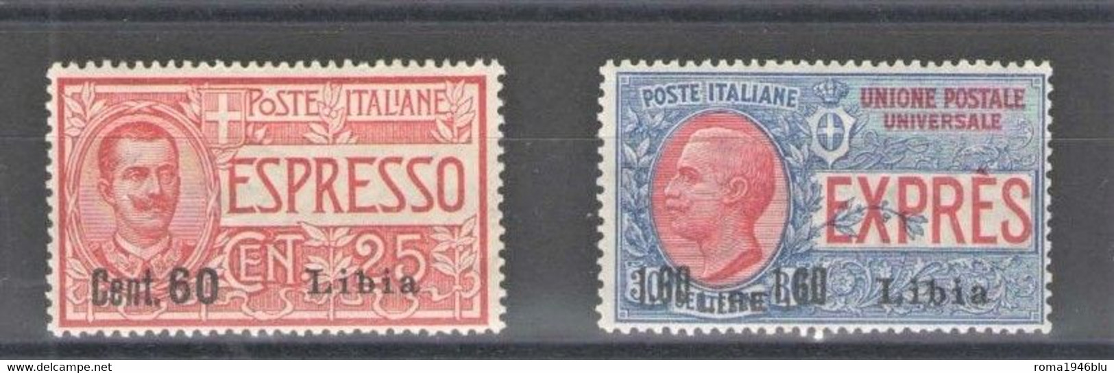 LIBIA 1922  ESPRESSI ITALIA SOP.TI BUONA CENTRATURA ** MNH - Libya