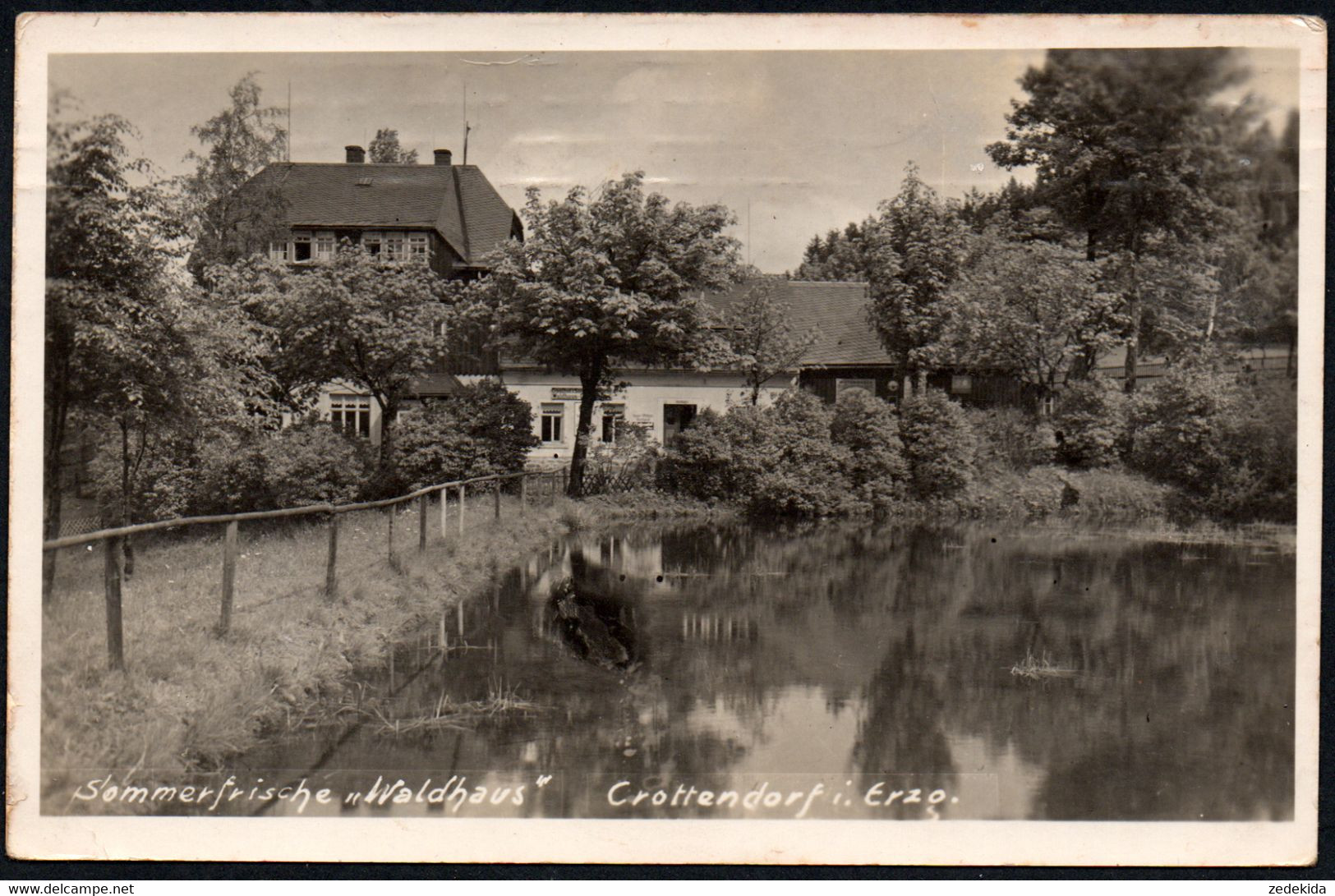 E7364 - Crottendorf - Waldhaus Gaststätte - Zschopau