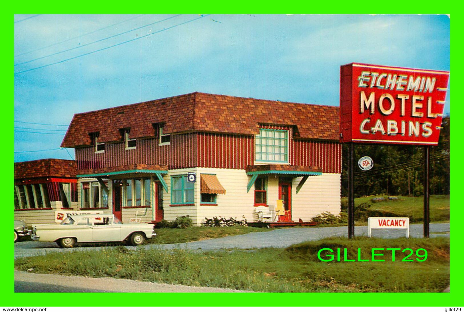 LÉVIS, QUÉBEC - ETCHEMIN MOTEL AND CABINS -  W. SCHERMER - - Levis