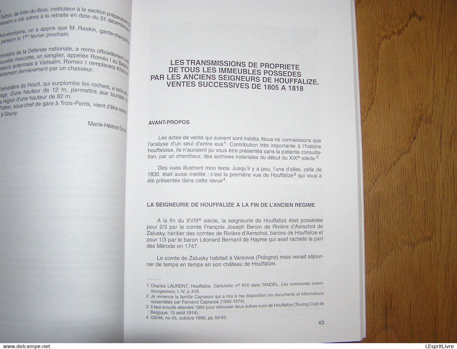 GLAIN ET SALM N° 46 Régionalisme Bornes Frontières Guerre 40 45 Gouvy Lierneux Canton Vielsam Neuville Remèdes Autrefois