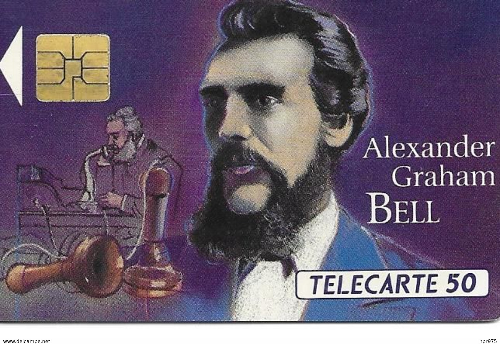 Telecartes  Graham Bell  Physiologie A Boston Telegraphe - Téléphones