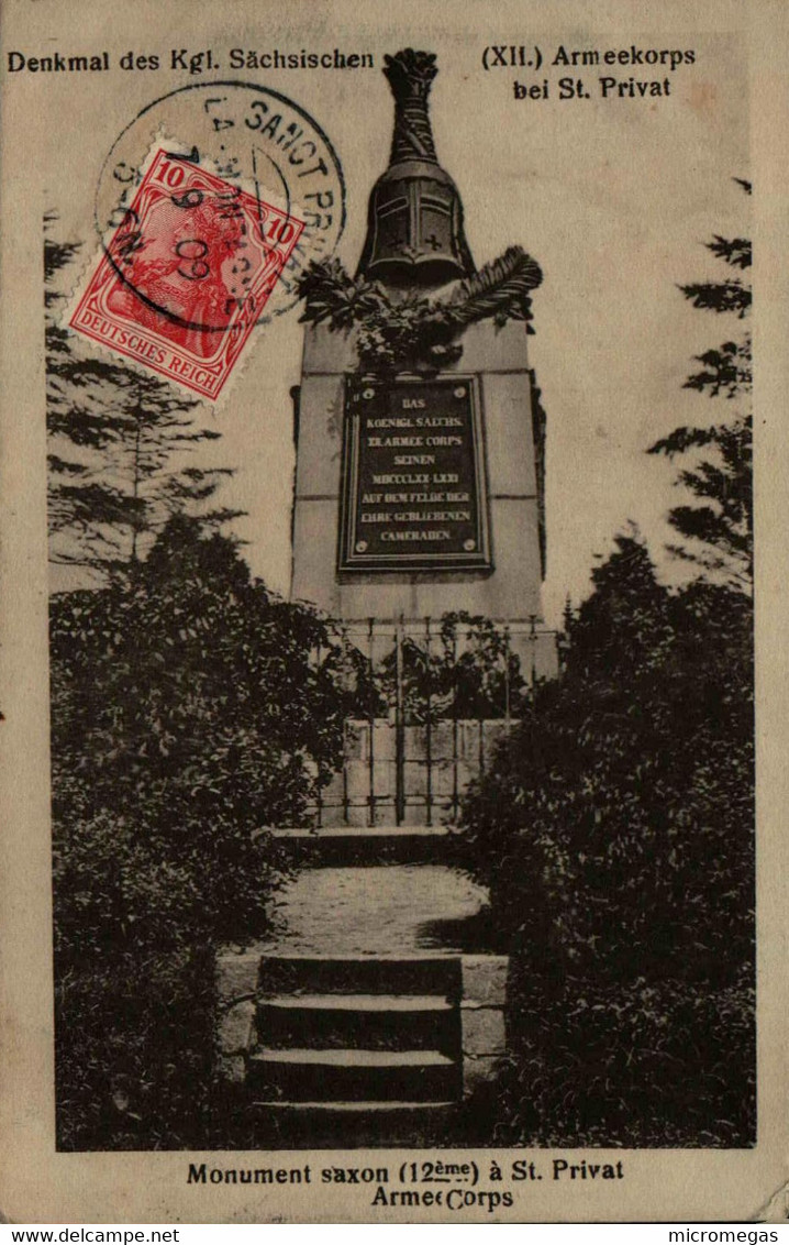57 - Denkmal Des Kgl. Sächsischen (XII.) Armeekorps Bei St. Privat - Monument Saxon à St. Privat - Autres & Non Classés