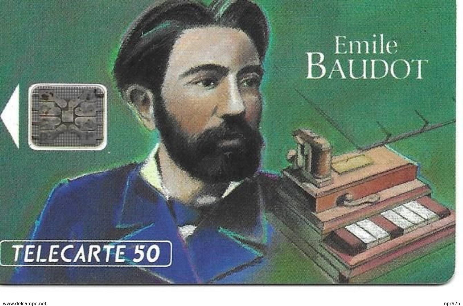 Telecarte Emile Baudot Telegraphe - Téléphones