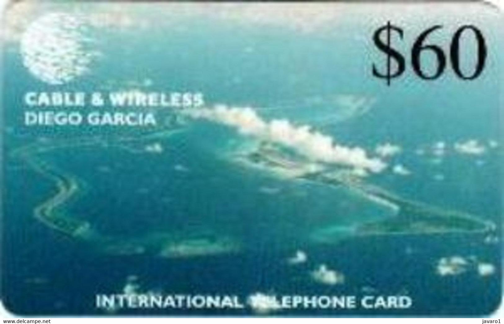 DIEGO GARCIA : DGAR07 $ 60 Aeral View (500m) 1st Issue MINT - Diego-Garcia