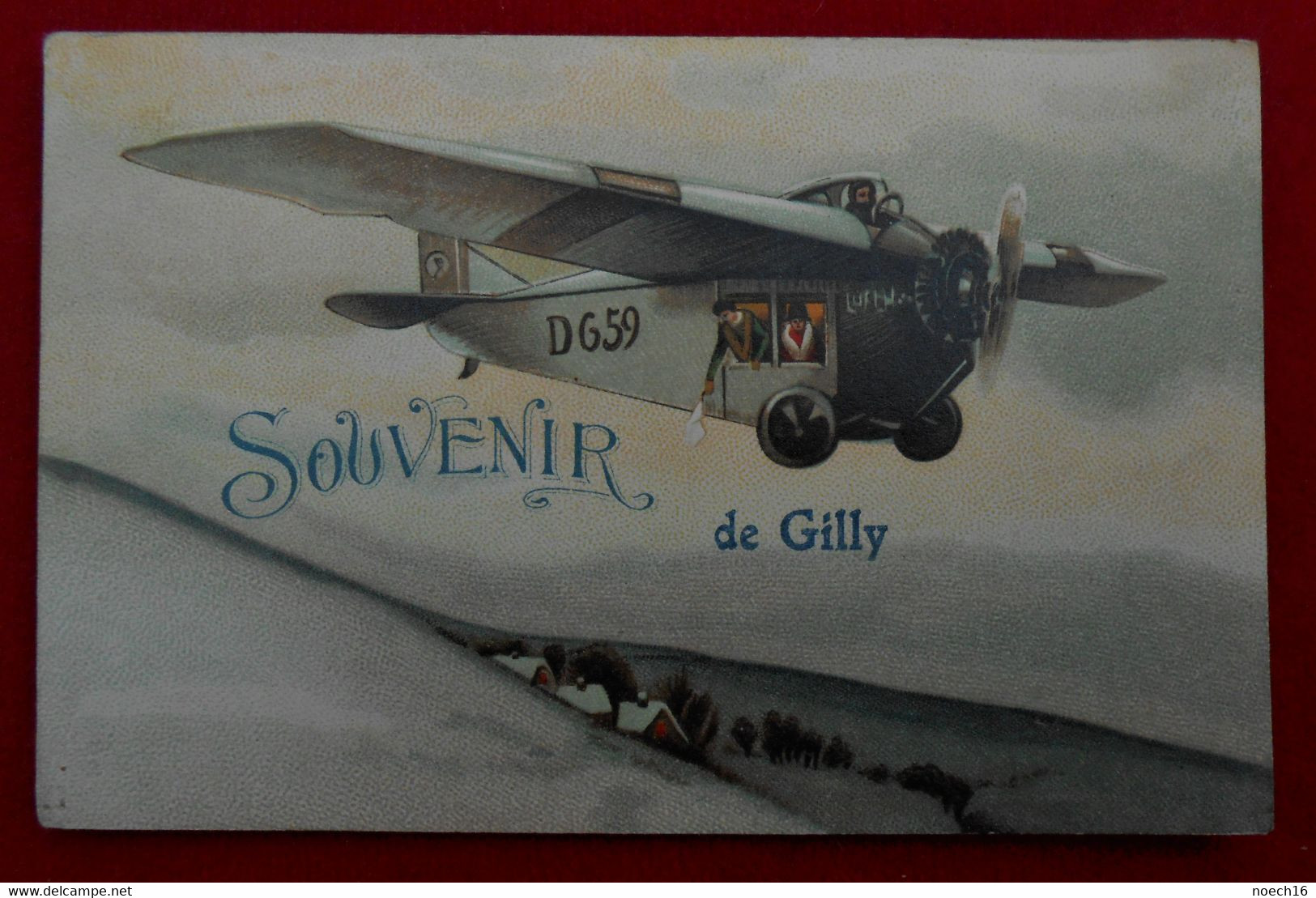 CPA 1929 - Souvenir De Gilly - Avion D659 - Charleroi