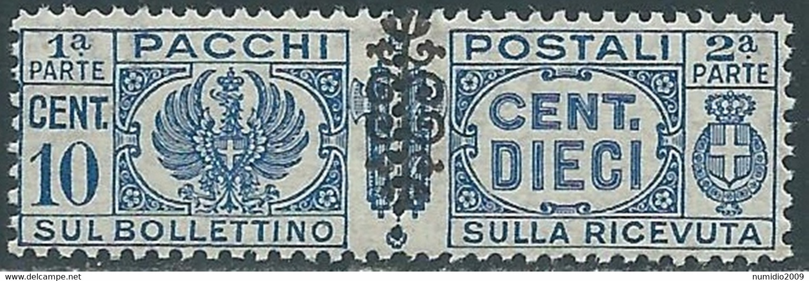 1945 LUOGOTENENZA PACCHI POSTALI 10 CENT MNH ** - CZ19-2 - Paketmarken