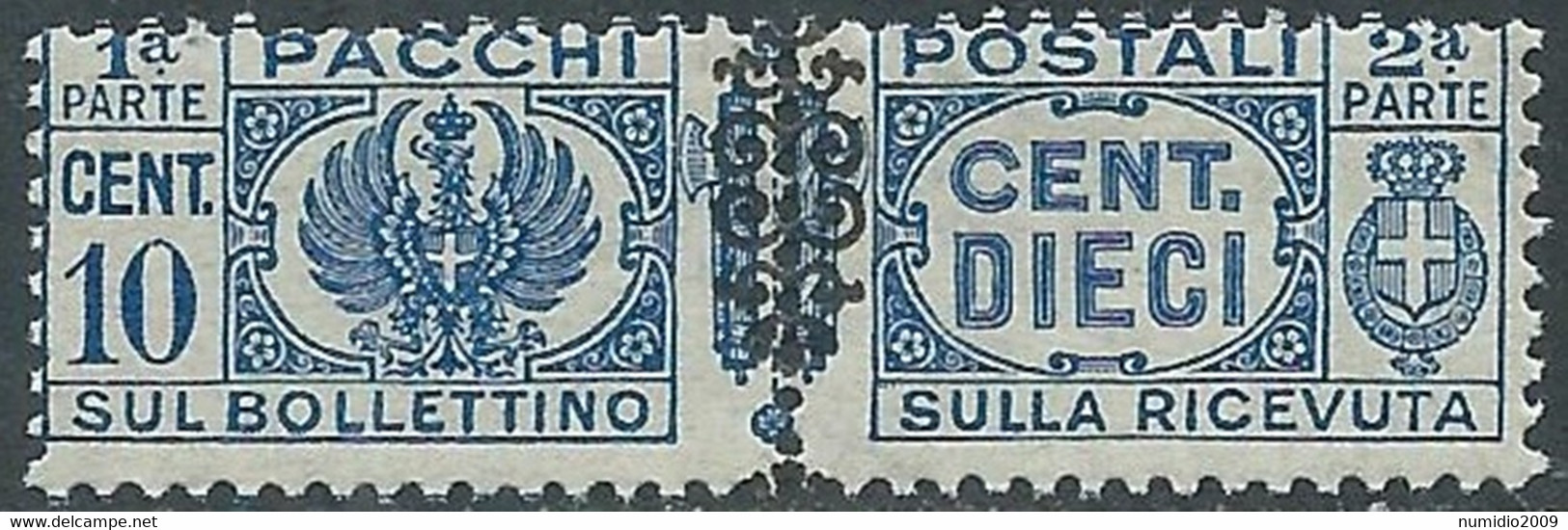 1945 LUOGOTENENZA PACCHI POSTALI 10 CENT MNH ** - CZ19-5 - Paketmarken