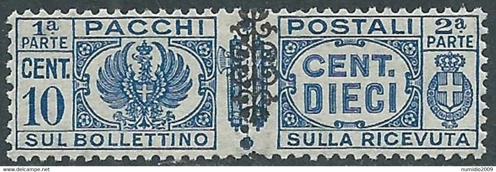 1945 LUOGOTENENZA PACCHI POSTALI 10 CENT MNH ** - CZ19-7 - Colis-postaux