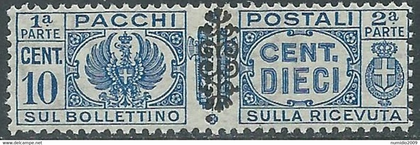 1945 LUOGOTENENZA PACCHI POSTALI 10 CENT MNH ** - CZ21-7 - Colis-postaux