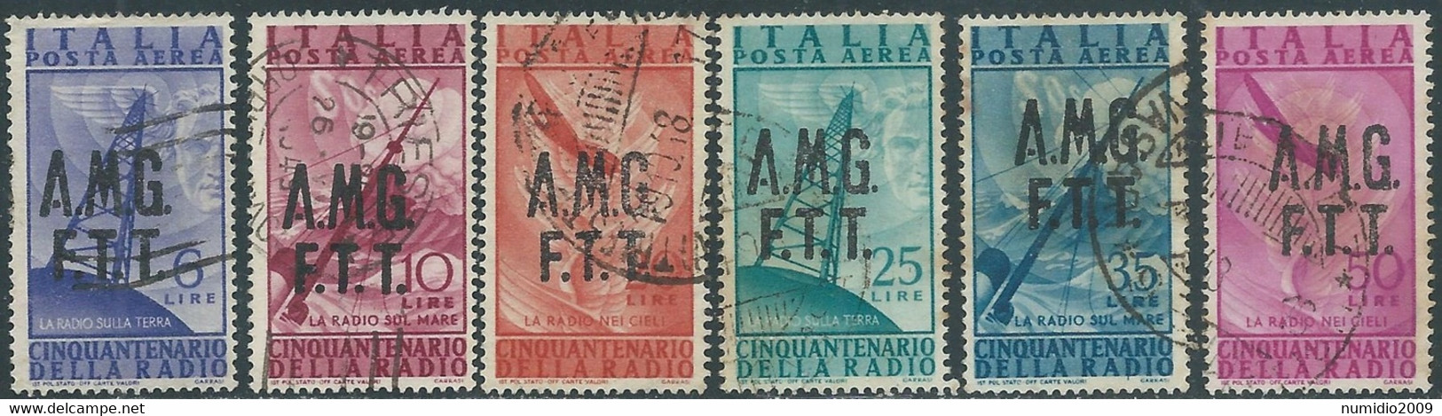 1947 TRIESTE A POSTA AEREA USATO RADIO - CZ43-5 - Airmail