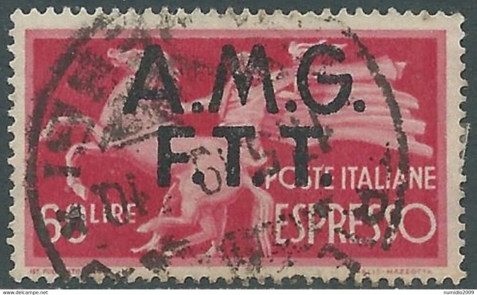 1947-48 TRIESTE A USATO ESPRESSO 60 LIRE - CZ34-5 - Express Mail