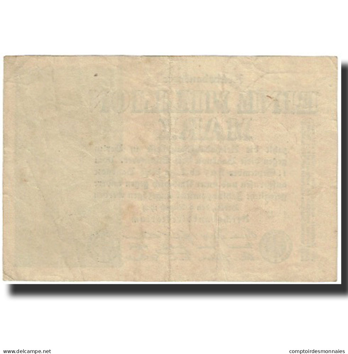 Billet, Allemagne, 1 Million Mark, 1923, 1923-08-09, KM:102a, SPL - 1 Mio. Mark