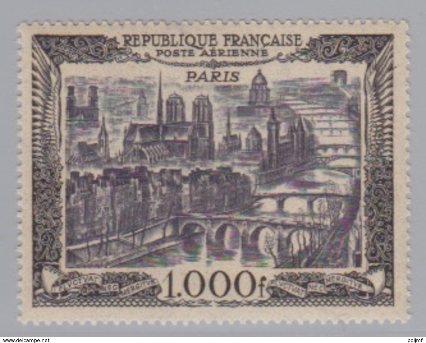 PA  29 Fond Blanc (Vue De Paris), Neuf **. - 1927-1959 Mint/hinged