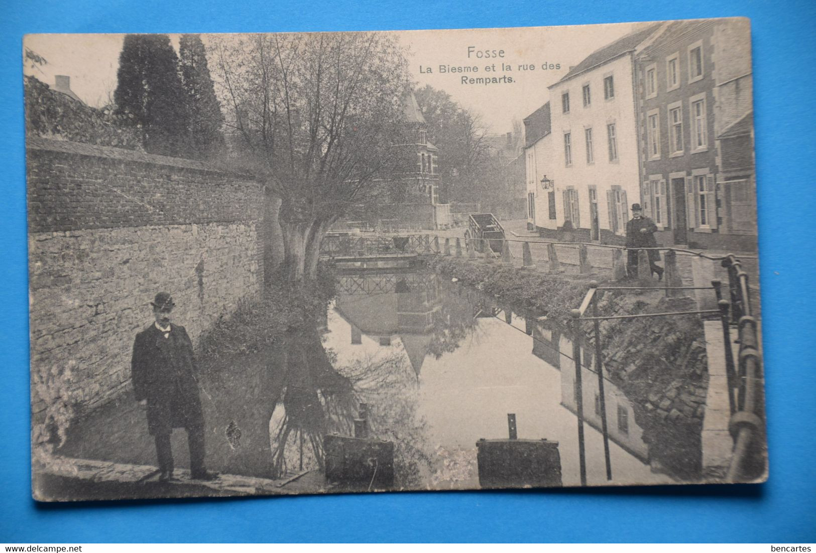 Fosse 1905: La Biesme Et La Rue Des Remparts Animée - Fosses-la-Ville