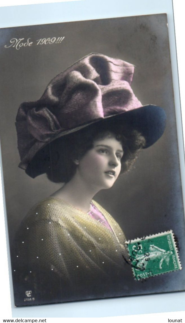 Mode - Chapeau - Femme - Mode 1909 - Série 2158/8 - Mode