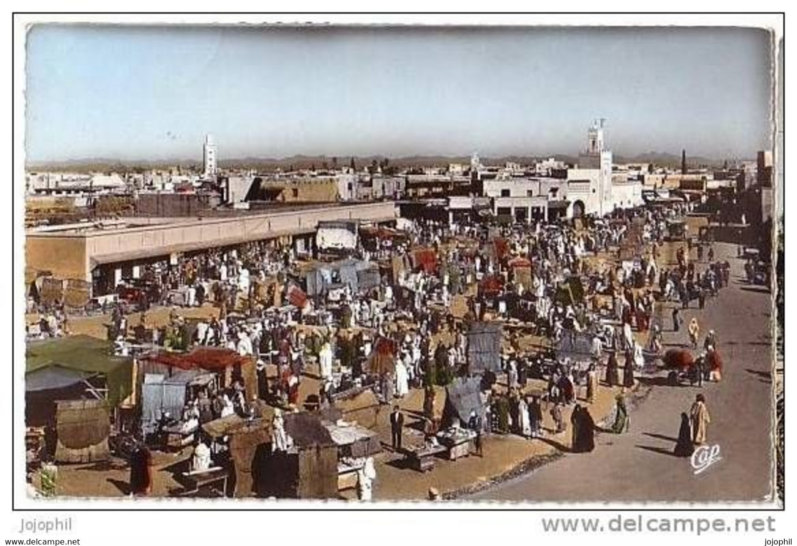 Marrakech - Place Djemâa El Fna Vers Les Djebilets - écrite 1960 - Marrakech