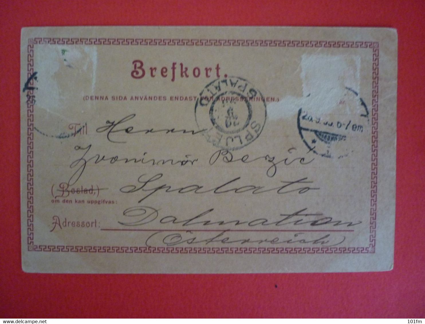 SWEDEN - MALMOHUS SLOTT - HELSNING FRAN MALMO 1898 , OLD LITHO - Schweden