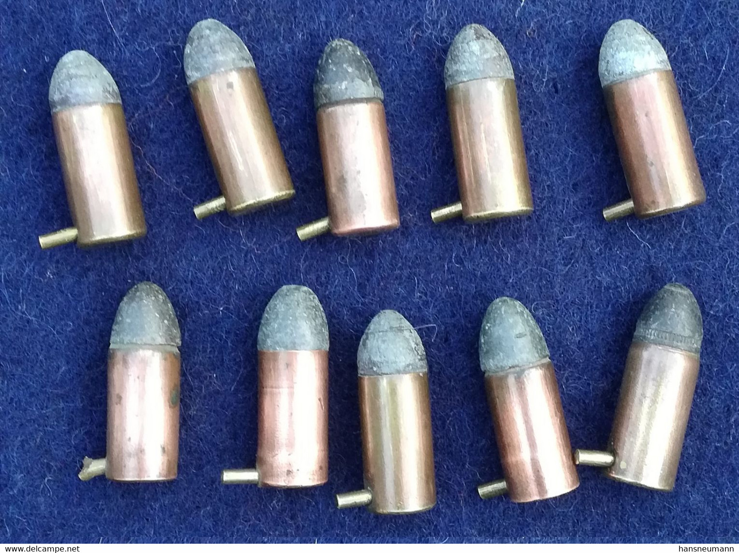 Lot 10 Cartouches 7mm à Broche Mle 1833 - A - Armes Neutralisées