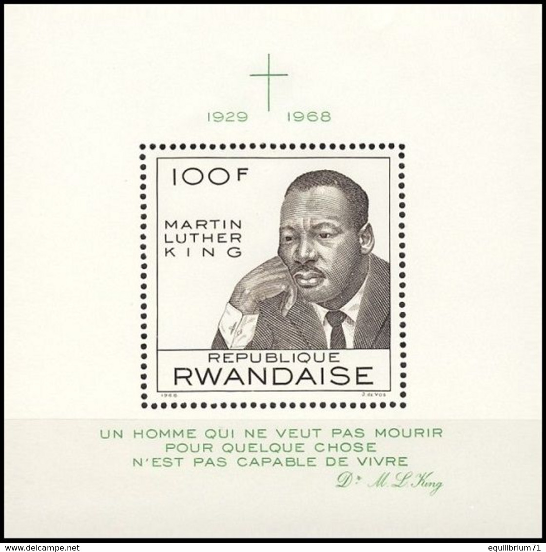 BL12**(252A) - Dr Martin Luther King - RWANDA - Martin Luther King