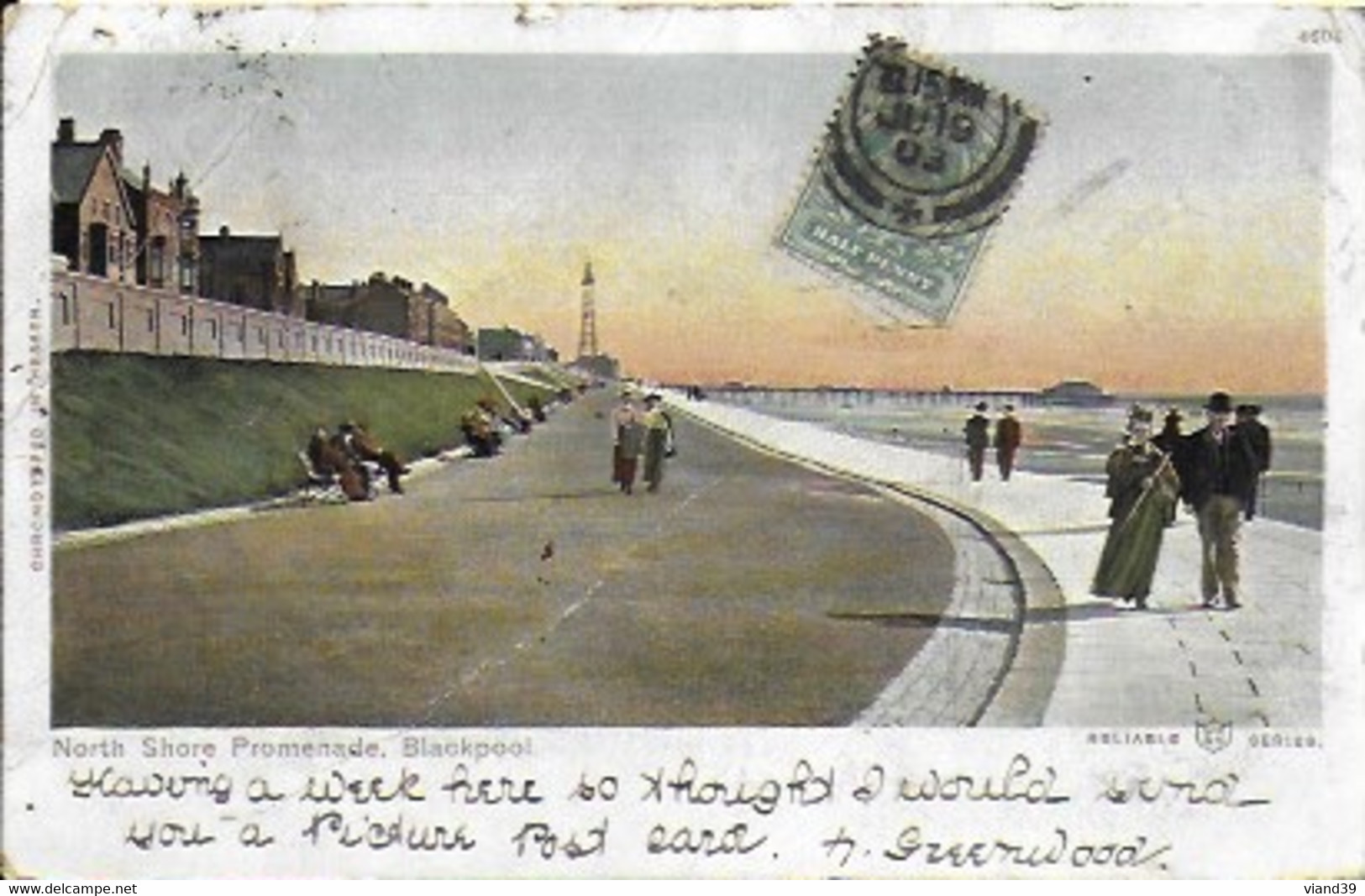 Blackpool - North Shore Promenade (1903) - Blackpool