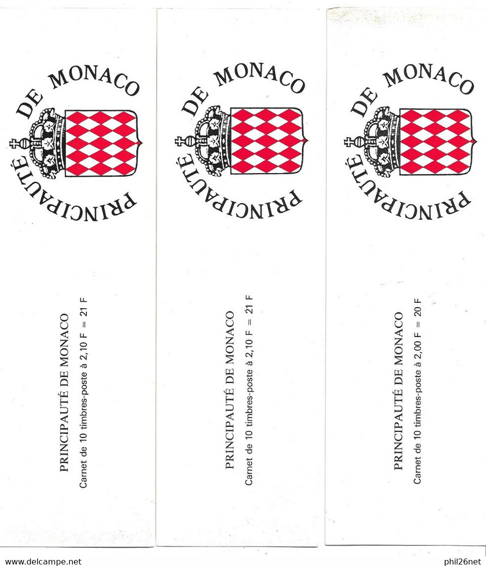 Monaco 10 Carnets  2x1;3x1;5 X4 Et 6 X4  Neufs * *  B/TB... - Carnets