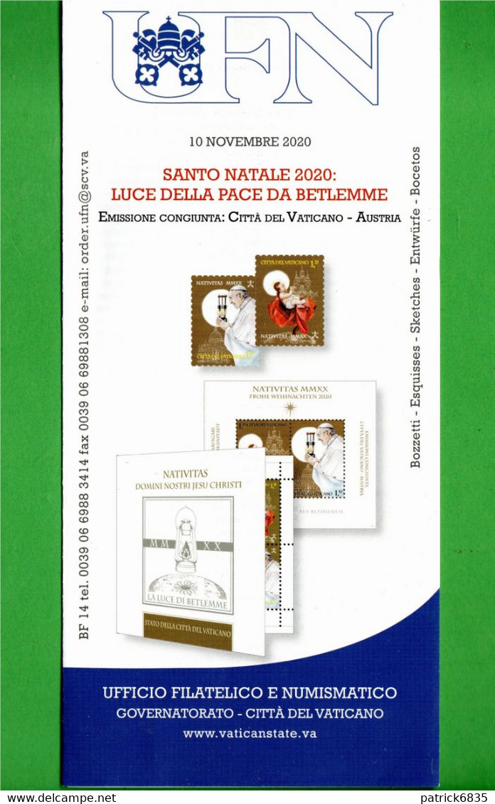 Vaticano - 2020 - Bollettino. Ufficiale. SANTO NATALE 10/11//2020. - Cartas & Documentos
