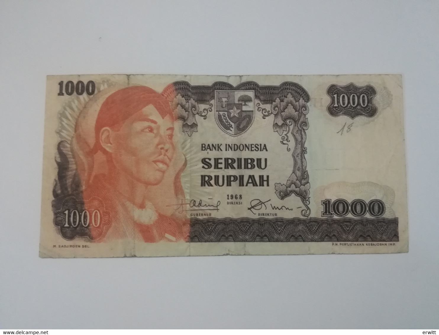 INDONESIA 1000 RUPIAH 1968 - Indonesien