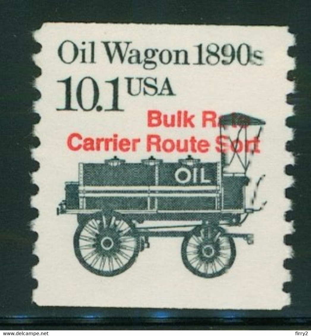 USA Scott # 2130a 1985  American Transportation Coil - 10.1¢ Oil Wagon (Precancelled) Mint Never Hinged  (MNH) - Nuevos