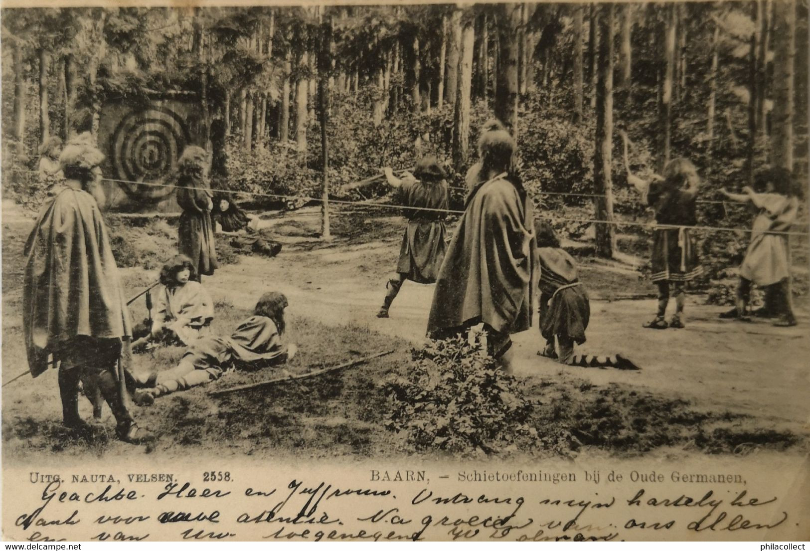 Baarn // 3 Kaarten Uit De Serie Het Oud Germaansche Leven Ca 1904 - Baarn