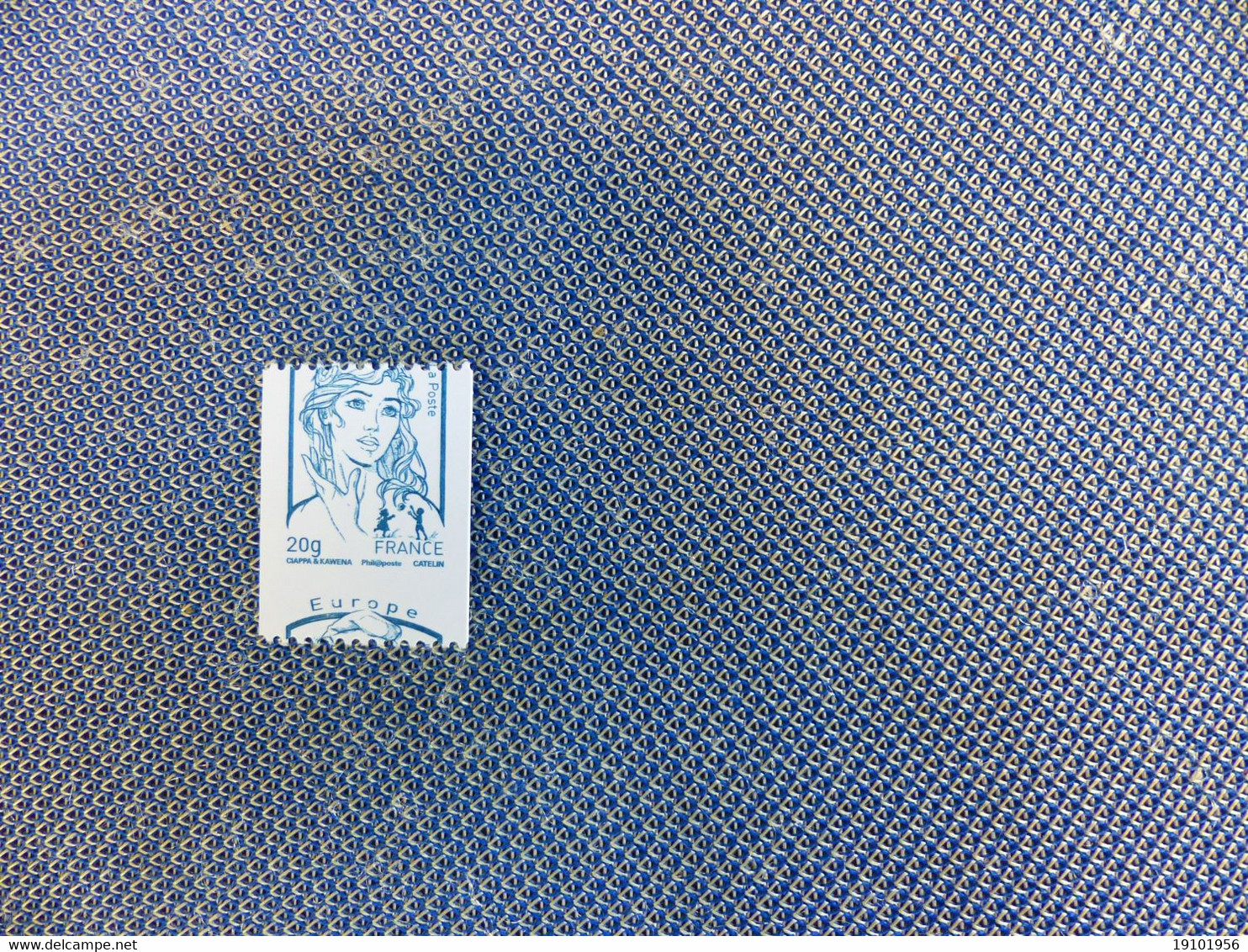 Variete Roulette  MARIANNE DE CIAPPA EUROPE 20G Bleu PIQUAGE à Cheval Avec 2 Bandes De Phosphore En Plein Mileu Luxe ** - Ongebruikt
