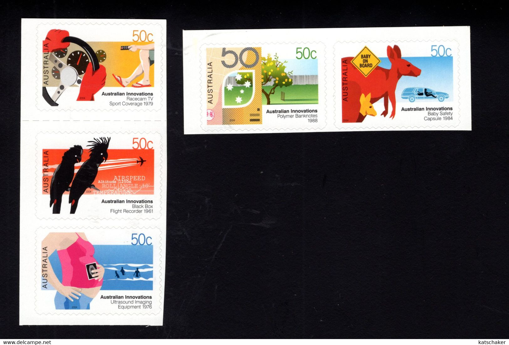 1184380231 2004  (XX) SCOTT  2244 2248 POSTFRIS MINT NEVER HINGED POSTFRISCH  - AUSTRALIAN INNOVATIONS BOOKLET STAMPS - Sonstige & Ohne Zuordnung