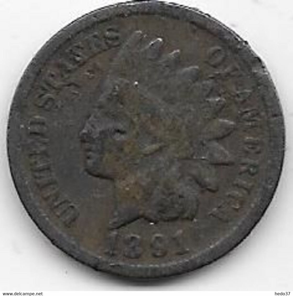 Etats Unis - 1 Cent 1891 - TB - 1859-1909: Indian Head