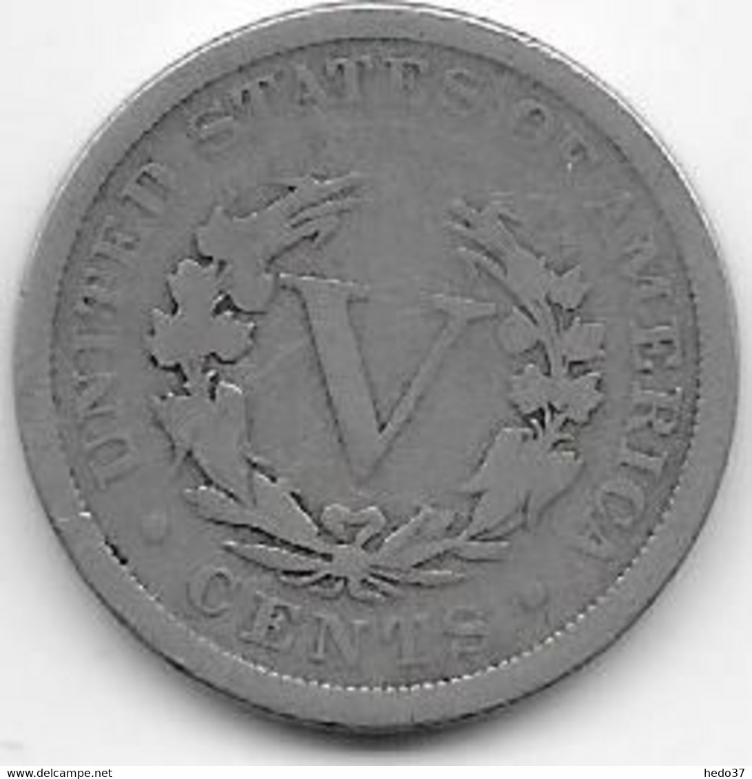 Etats Unis - 5 Cents 1900 - TB - 1883-1913: Liberty