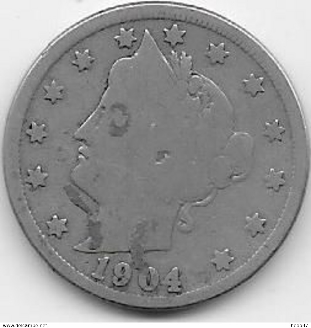 Etats Unis - 5 Cents 1904 - TB - 1883-1913: Liberty