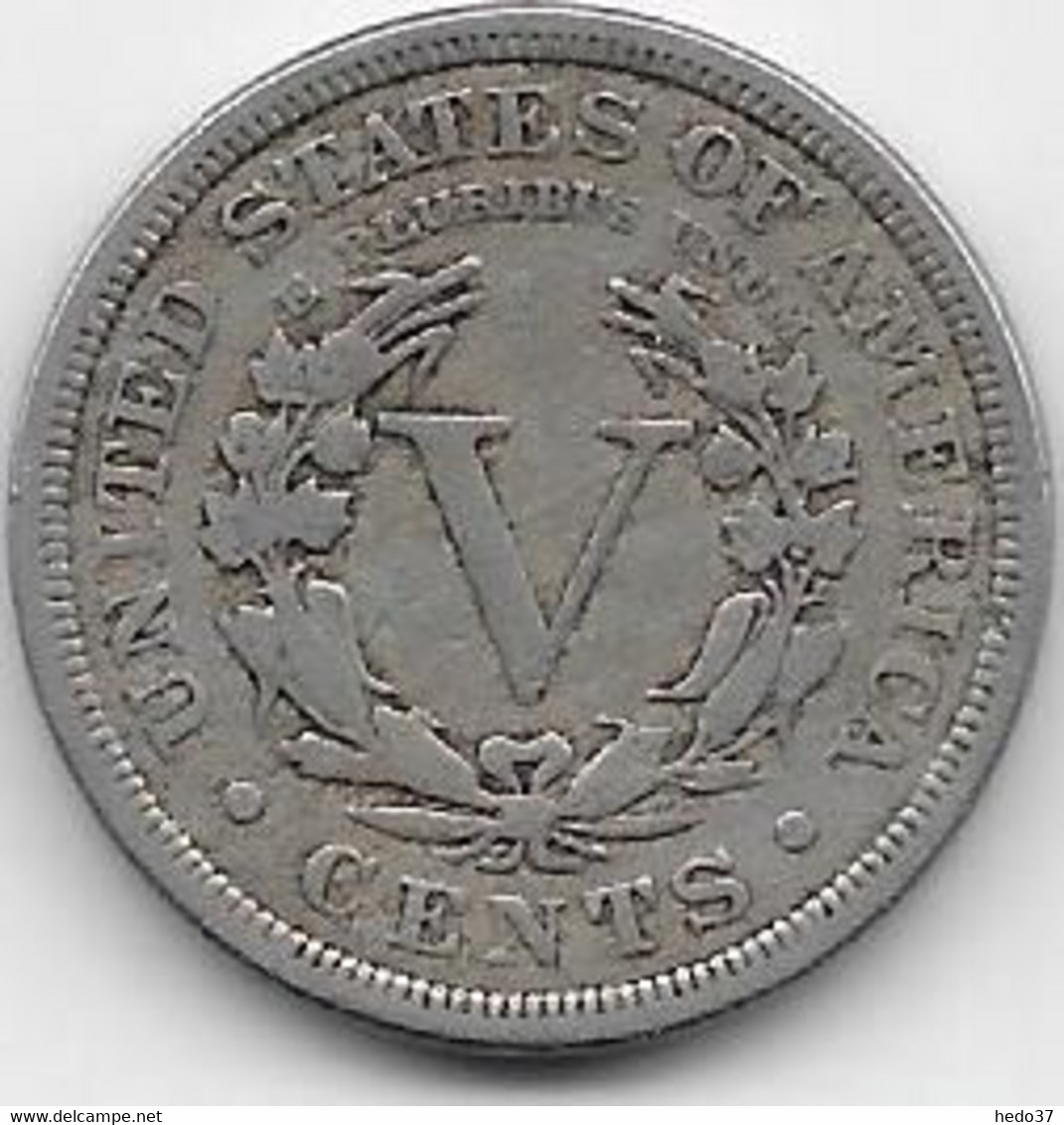 Etats Unis - 5 Cents 1911 - TTB - 1883-1913: Liberty